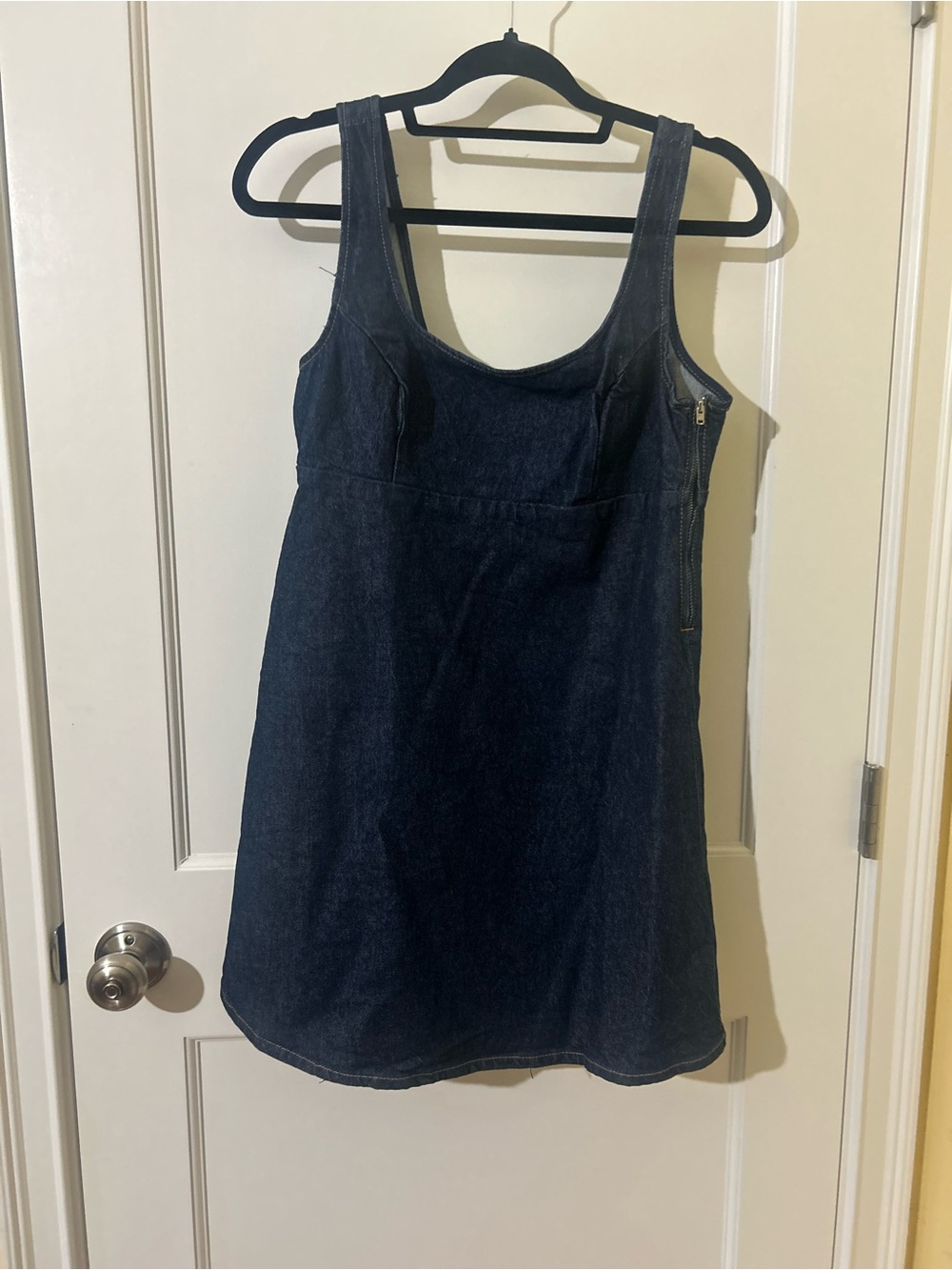 H&M Dark Blue Denim Tank Dress